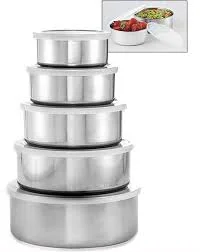 5 Piece Stainless Steel Mixing Bowl Set