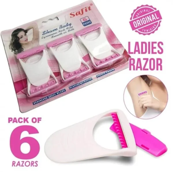 Pack of 6 Womens Disposable Razors