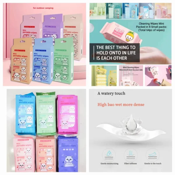 Portable Mini Cleaning Wipes Portable Mini Cleaning Wipes