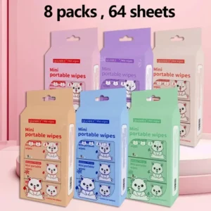 Mini Cleaning Wipes 64 Pcs