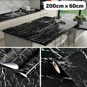 Black Marble Sheet 60x200cm