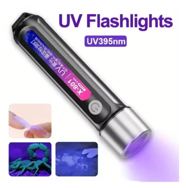 Portable UV LED Flashlight Money Detector